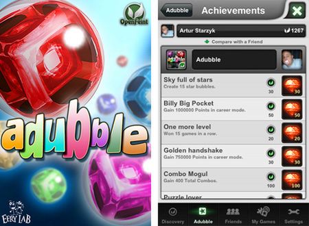 Adubble dołącza do rodziny gier z OpenFeint! 2