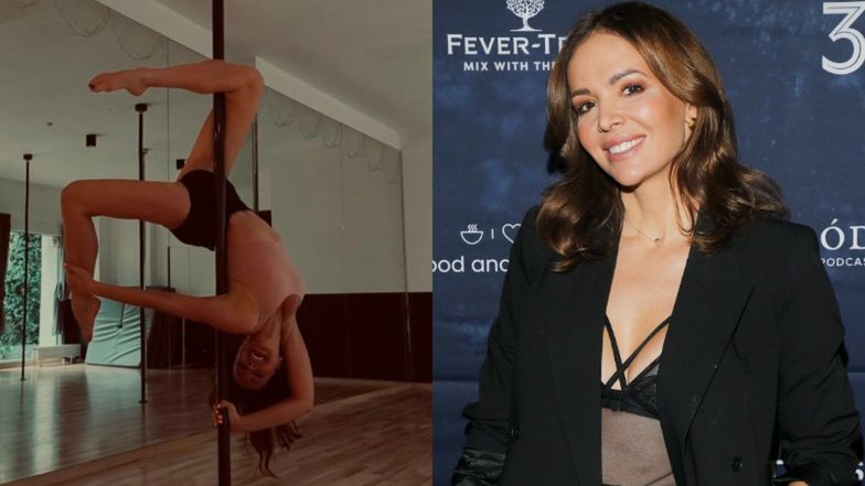 Anna Wendzikowska wygina śmiało ciało na treningu 