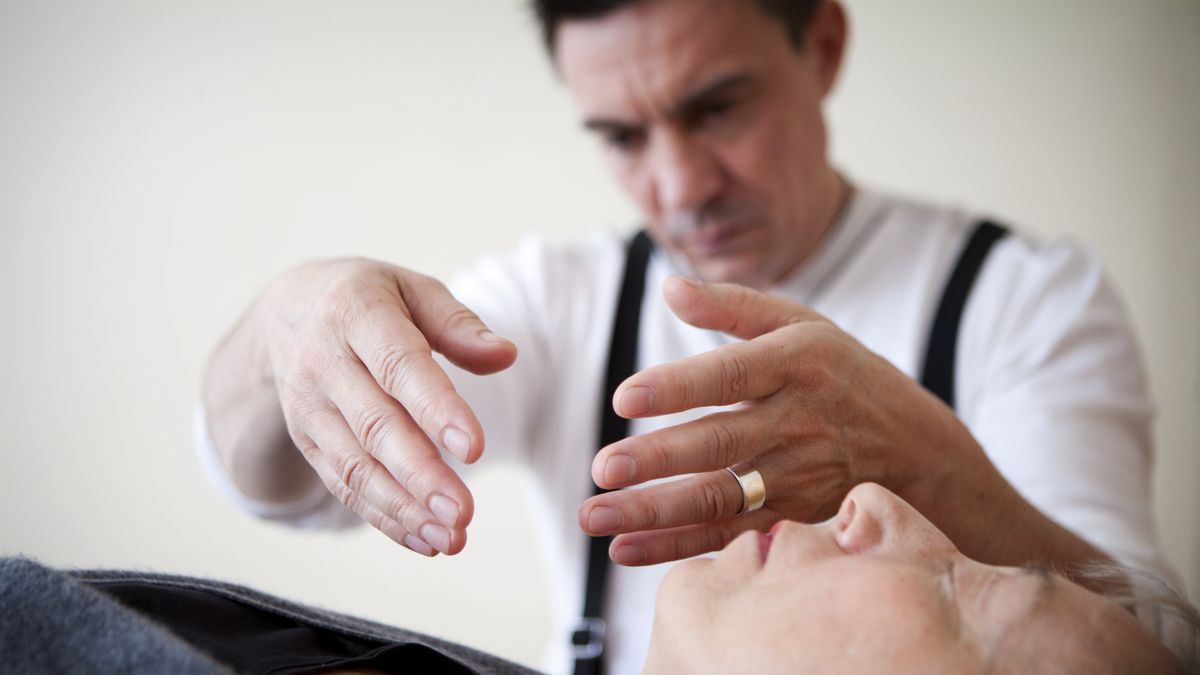 Healer
Alternative Medicine, healer, magnetizer, massage therapist. (Photo By BSIP/Universal Images Group via Getty Images)
BSIP
50 to 60 years old, adult, alternative medicine, dowser, esoterism, european, eyes closed, female, healer, human, interior, laying on of hands, lying down, magnetism, medicine, patient, person, senior citizen, spiritism, woman, woman patient, France