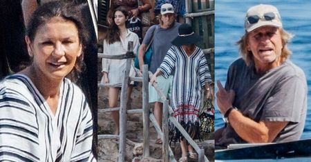 Catherine Zeta-Jones i Michael Douglas wypoczywają z dziećmi u wybrzeży Majorki (ZDJĘCIA)