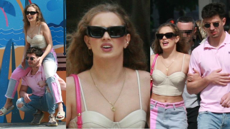 Wiktoria Gąsiewska z chłopakiem w Sopocie