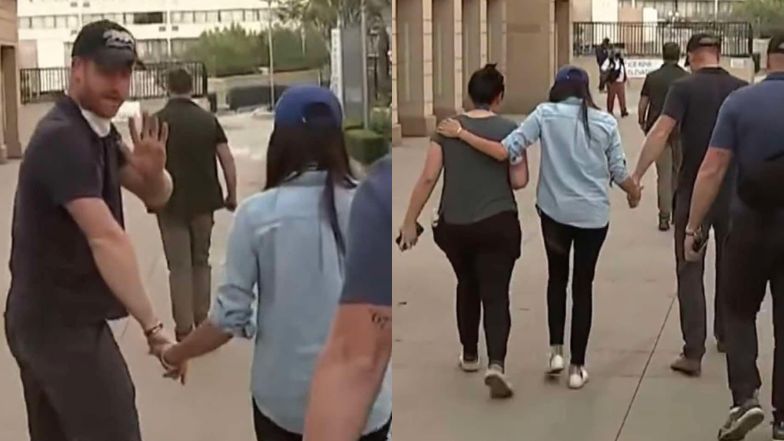 Harry and Meghan met with victims of the fires in Los Angeles.
