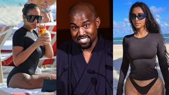 Nowa dziewczyna (?) Kanye Westa promuje swój wizerunek KLONA KIM KARDASHIAN na plaży w Miami (ZDJĘCIA)