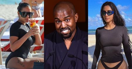 Nowa dziewczyna (?) Kanye Westa promuje swój wizerunek KLONA KIM KARDASHIAN na plaży w Miami (ZDJĘCIA)
