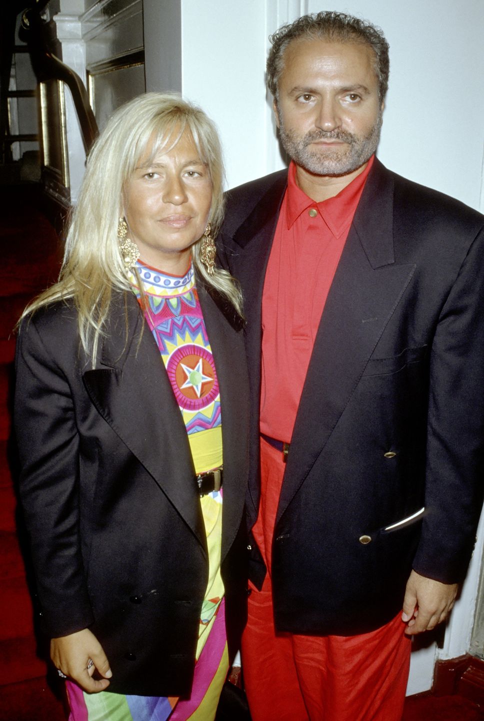 Donatella i Gianni Versace 1990 r.