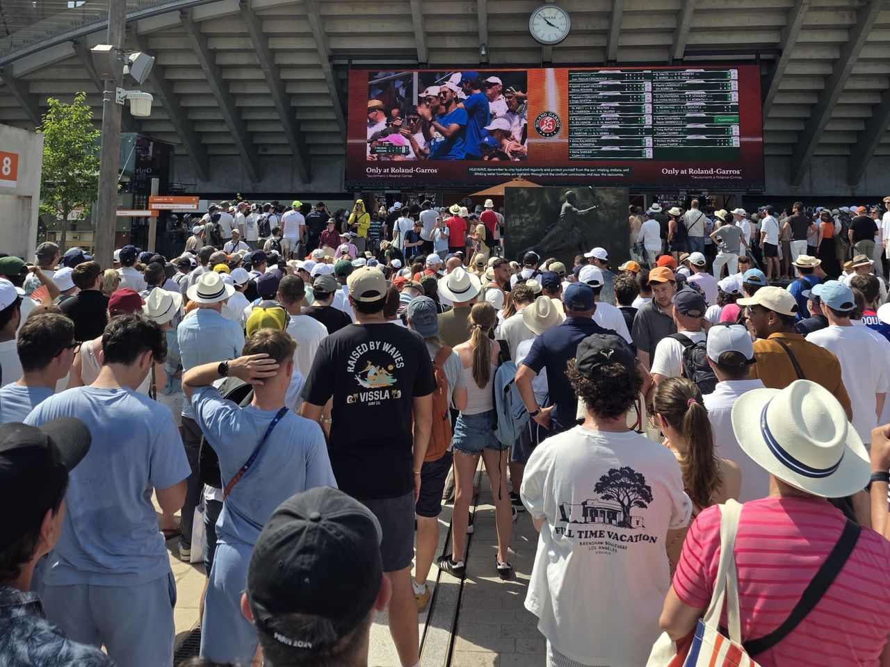 Mecze na kortach Roland Garros