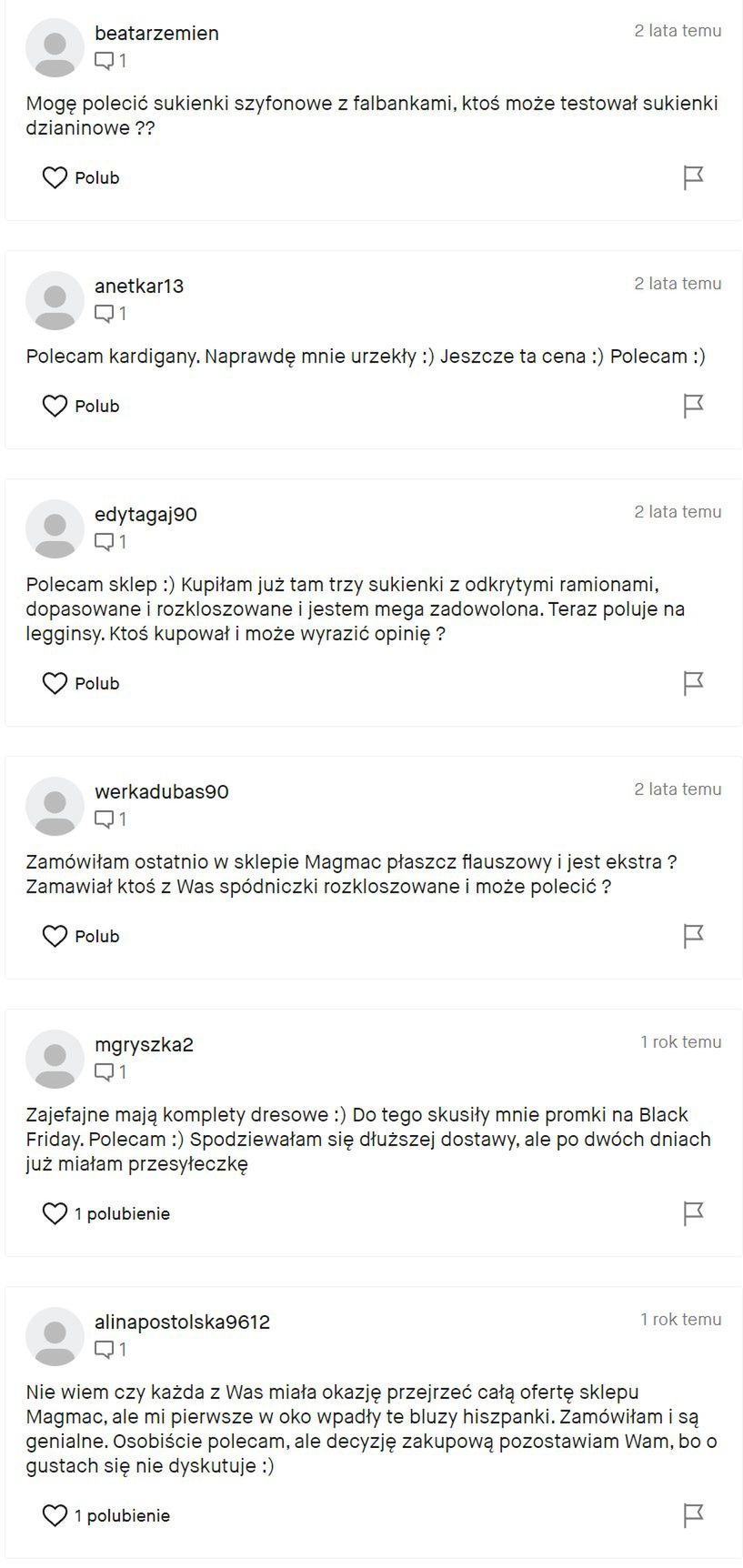 Opinie o sklepie MagMac z forum Vinted