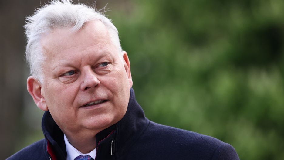 Marek Suski during 14th anniversary of the funeral of Polish President Lech Kaczynski and First Lady Maria Kaczynska in Krakow, Poland on April 18, 2024. (Photo by Jakub Porzycki/NurPhoto via Getty Images)