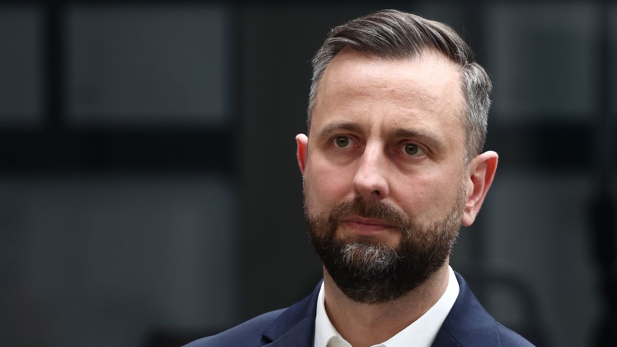 Polish Minister of Defence Wladyslaw Kosiniak-Kamysz during the visit at tram service station in Krakow, Poland on March 31, 2025. (Photo by Jakub Porzycki/NurPhoto via Getty Images)