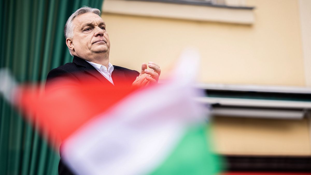 Viktor Orban, Hungary's prime minister, during his final campaign speech ahead of the general election, in Szekesfehervar, Hungary, on Friday, April 1, 2022. With Orban tipped to win a fourth consecutive term in Sundays general election, stock investors in Hungary are already focusing on how hell fix the budget hole created to help his government stay in power. Photographer: Akos Stiller/Bloomberg via Getty Images