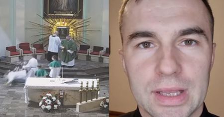 Wywrotka z hostią w ręce. Ksiądz z TikToka tłumaczy, jak zareagować