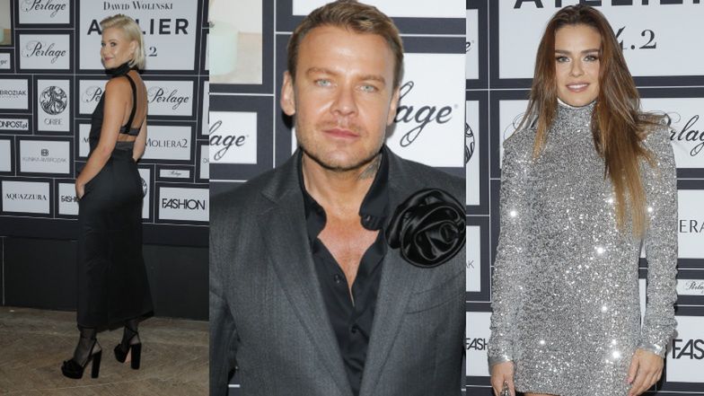 Celebrytki WDZIĘCZĄ się na pokazie Dawida Wolińskiego: Małgorzata Kożuchowska na platformach i diamentowa Natasza Urbańska (ZDJĘCIA)