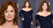70-letnia Susan Sarandon kusi biustem na ściance