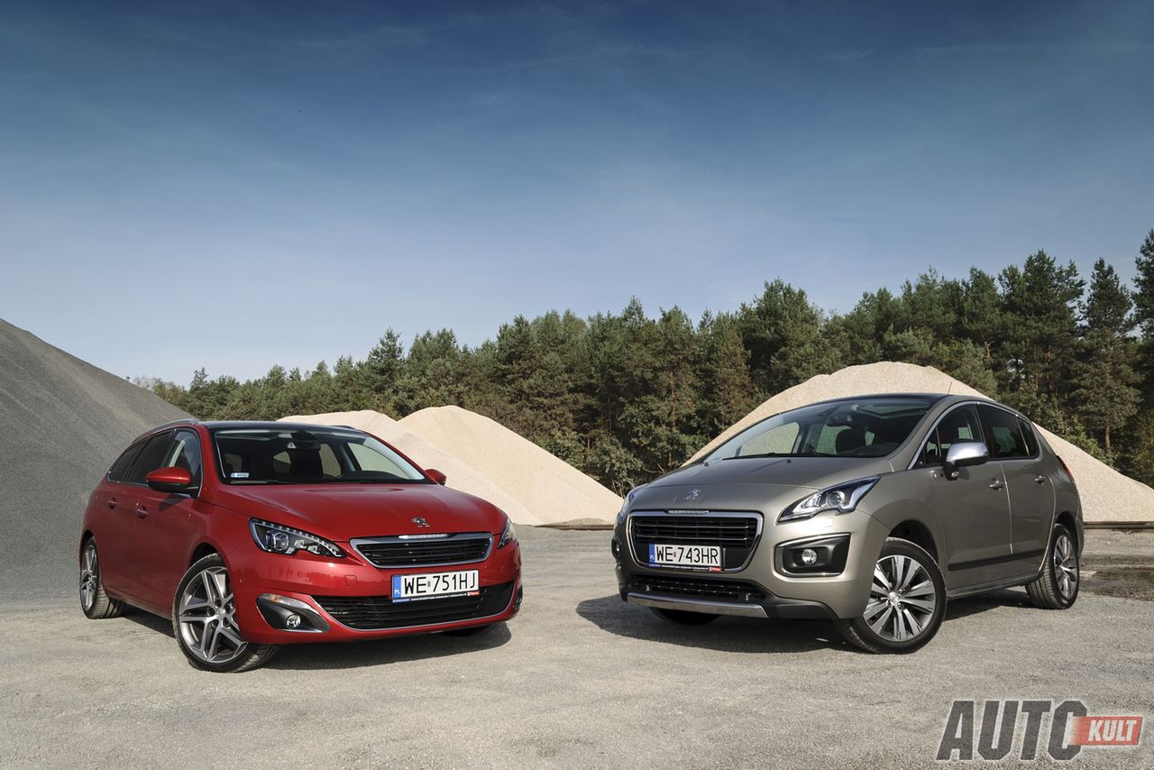 Kombi vs crossover: Peugeot 308 SW 2,0 BlueHDi Allure kontra 3008 1,6 HDi Style - test [galeria zdjęć]