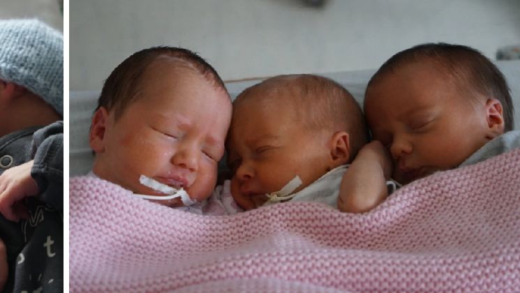 W jednym szpitalu w ciągu 24 godzin urodziły się dwa razy trojaczki