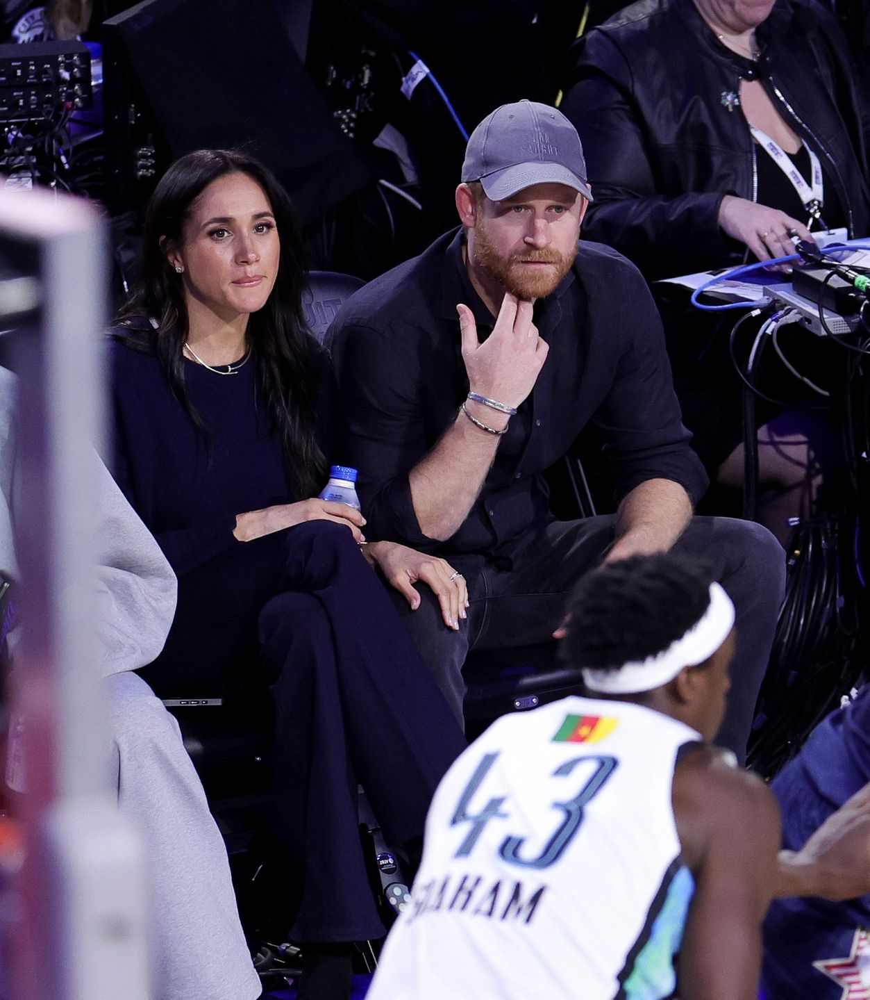 Meghan Markle i książę Harry na meczu NBA