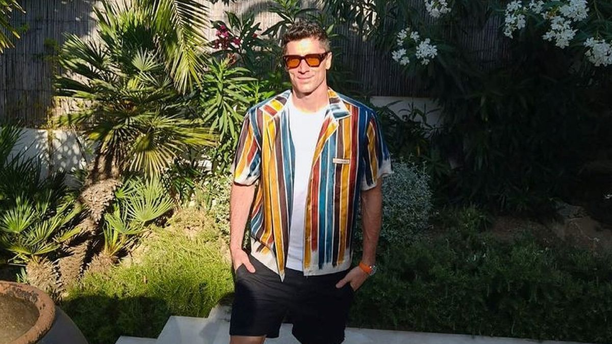 Robert Lewandowski wypoczywa na wakacjach