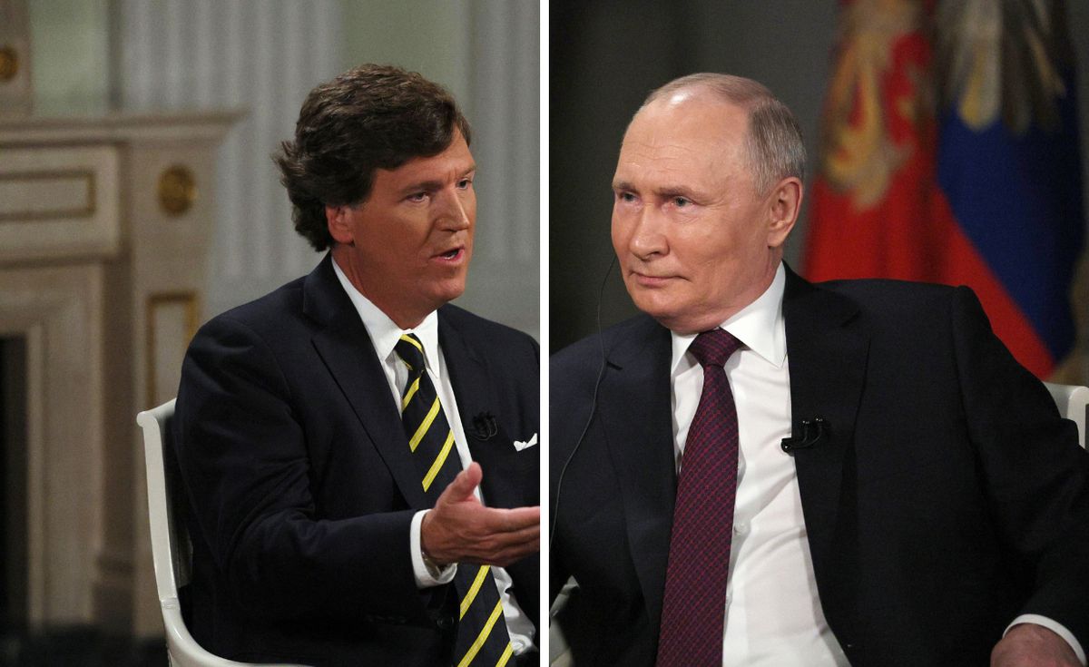 Tucker Carlson przeprowadził wywiad z Władimirem Putinem