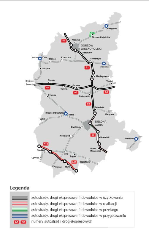 W tych miejscach prowadzane są roboty drogowe, które mogą utrudniać podróż autem 