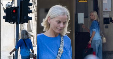 Zjednana z naturą Małgorzata Foremniak ZASUWA na CZERWONYM ŚWIETLE przez pasy bez cienia makijażu na twarzy (ZDJĘCIA)