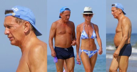 Ścibakówna i Englert opalają się nad morzem (ZDJĘCIA)