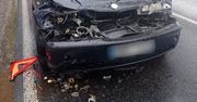 Kierowca BMW doprowadził do zderzenia z ciężarówką!