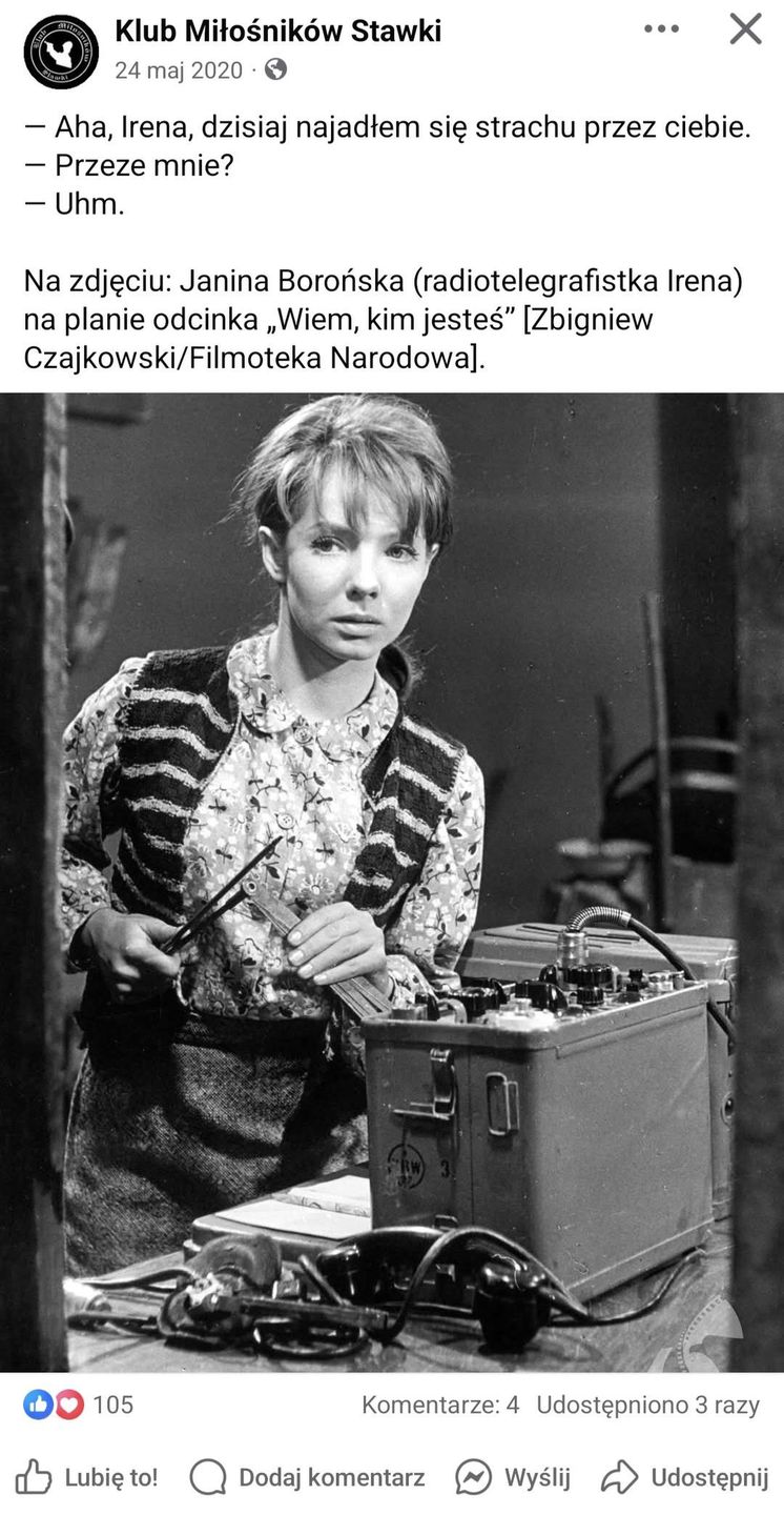 Janina Borońska w młodości