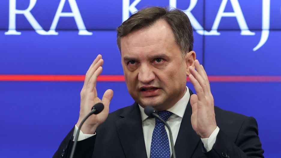 Minister Ziobro o walce z mi?dzynarodow? przest?pczo?ci? narkotykow?
04.04.2023 Warszawa Briefing prasowy ministra sprawiedliwosci dot. walki z przestepczoscia narkotykowa, fot. Tomasz Jastrzebowski/REPORTER
n/z: Zbigniew Ziobro
Tomasz Jastrzebowski/REPORTER