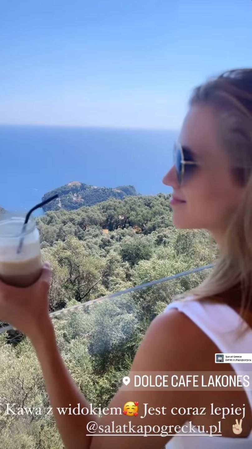 Agnieszka Kaczorowska w Grecji