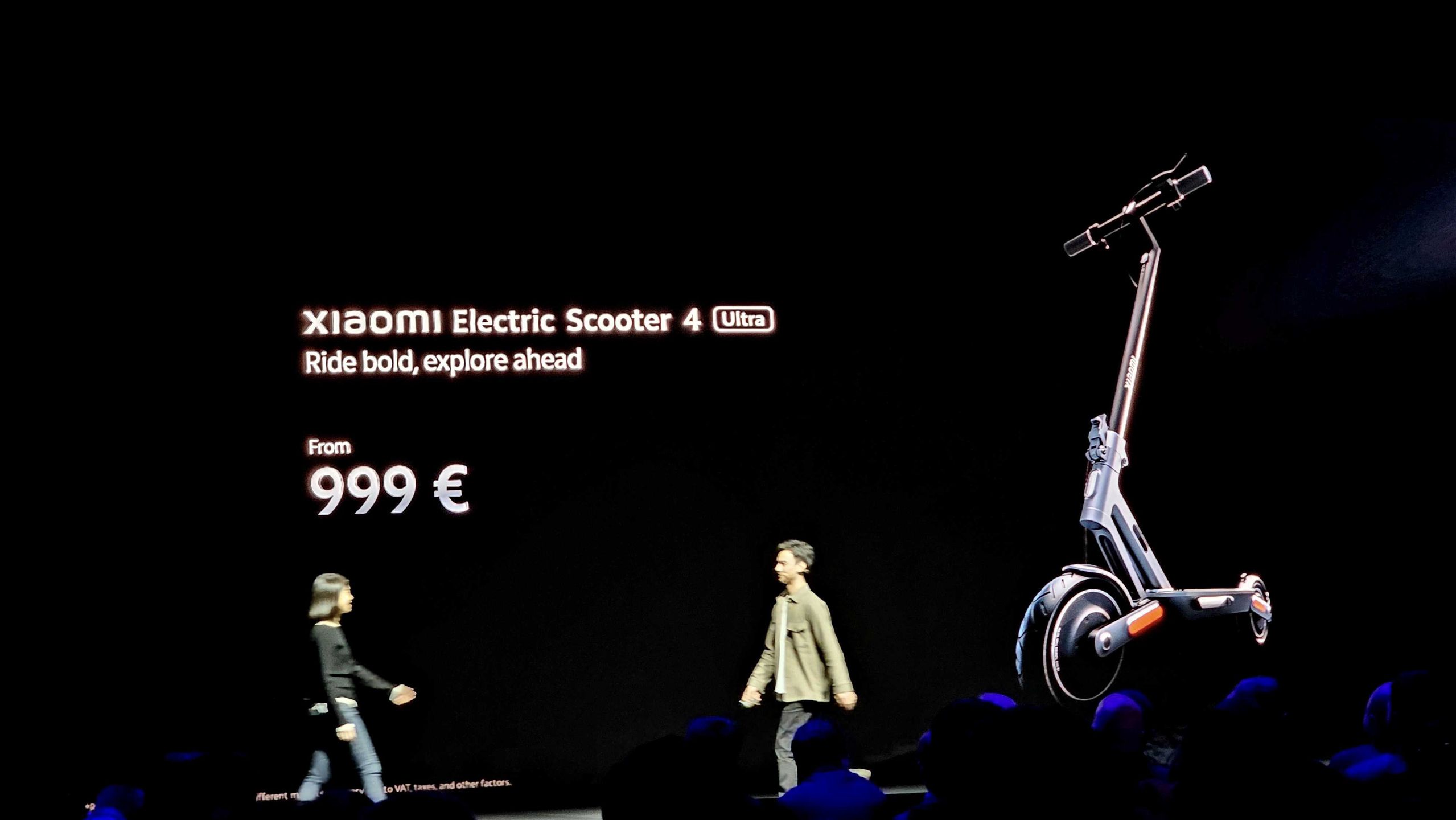 Zdjęcia z prezentacji Xiaomi Electric Scooter 4 Ultra na MWC2023