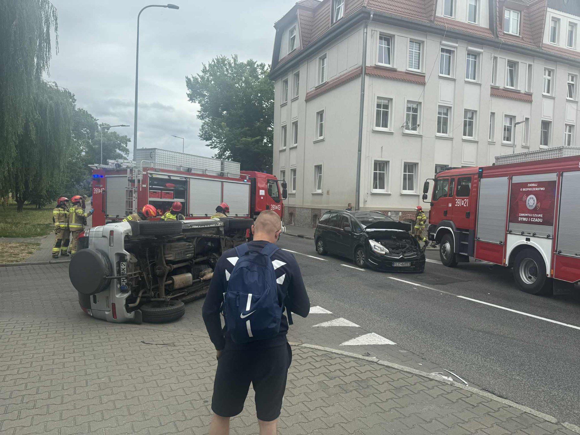Wypadek w Słubicach.