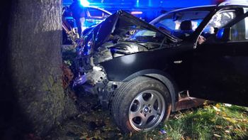 Wilamowice: Uderzył samochodem w drzewo. Miał dwa promile alkoholu we krwi