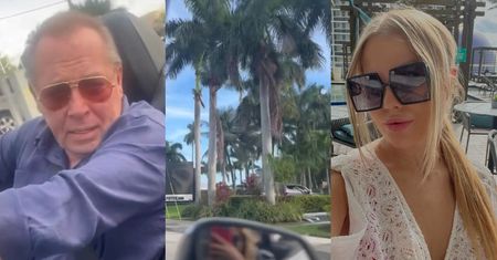 Ojczym Andziaks podbija Miami w towarzystwie młodszej O 40 LAT ukochanej (ZDJĘCIA)