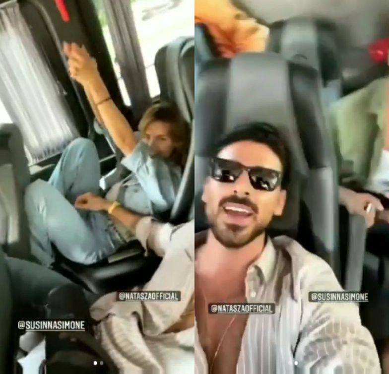 Natasza Urbańska i Michele Morrone dokazują (?) podczas wspólnej jazdy samochodem