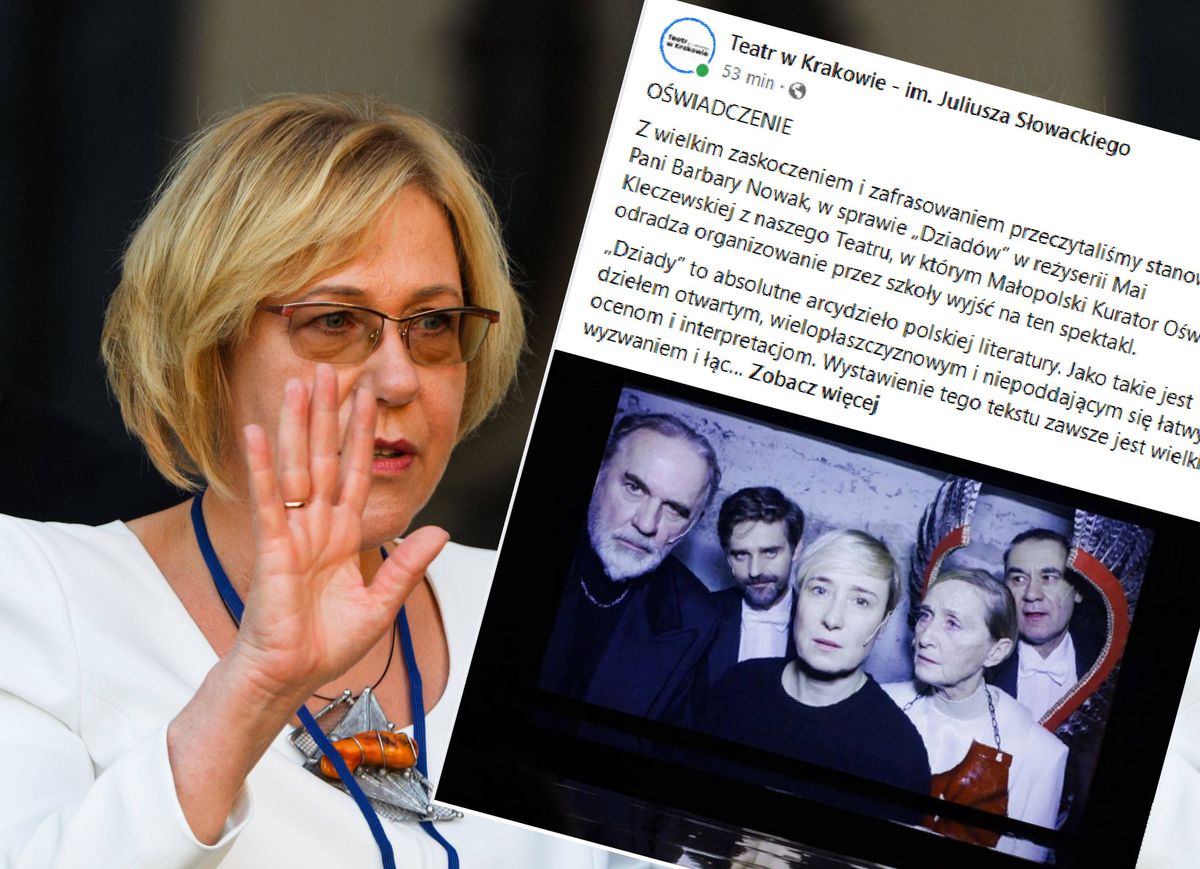 Barbara Nowak w czerwcu 2021 podczas miesięcznicy pogrzebu pary prezydenckiej (FORUM)