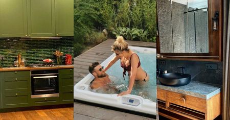 Tak mieszkają Zofia Zborowska i Andrzej Wrona: prywatny basen i jacuzzi, stylowa kuchnia oraz ogromny ogród z tarasem