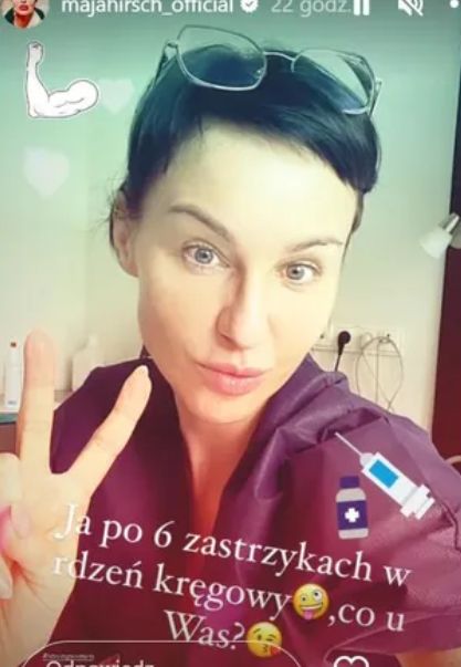 Maja Hirsch poinformowała o przyjęciu zastrzyków