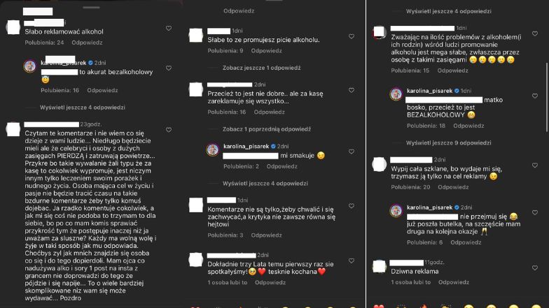 Karolina Pisarek odpowiada na krytykę internautów