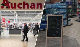 Zwolnienia grupowe w Auchan. Pracownicy zajęli towar