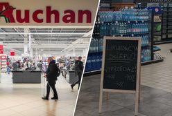 Zwolnienia grupowe w Auchan. Pracownicy zajęli towar