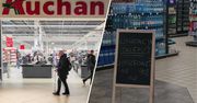 Zwolnienia grupowe w Auchan. Pracownicy zajęli towar