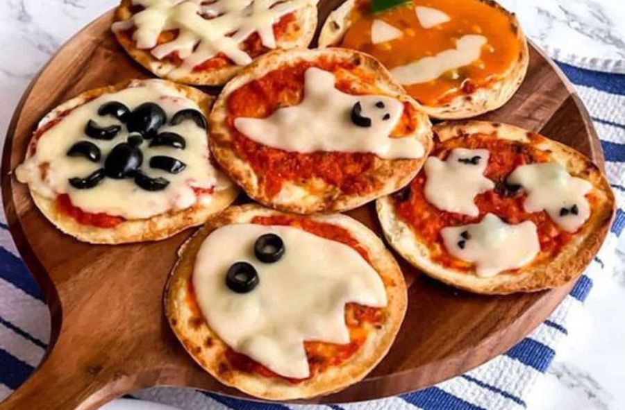 Pizze duszki na imprezę na Halloween