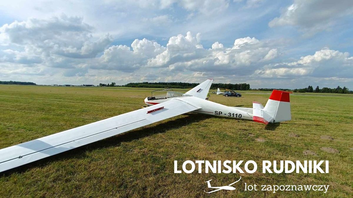 Lot szybowcem z lotniska Rudniki