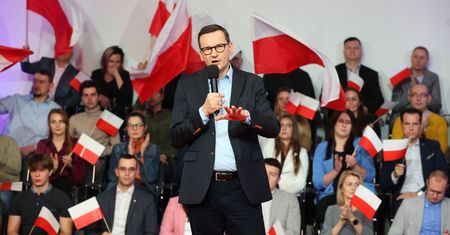 Spotkanie z wyborcami. Morawiecki zacytował wulgarne hasło