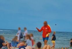 Ratownik upomina plażowiczów. "Nikt nie obserwuje tych dzieci"