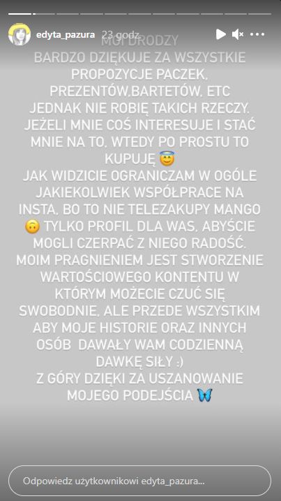relacja Edyty Pazury