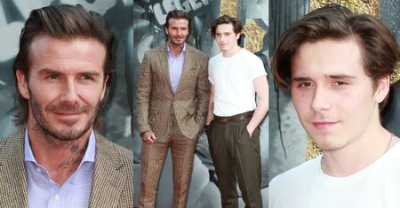 Beckham z synem, uśmiechnięty Hunnam i noga Poppy Delevingne na premierze nowego "Króla Artura" (ZDJĘCIA)