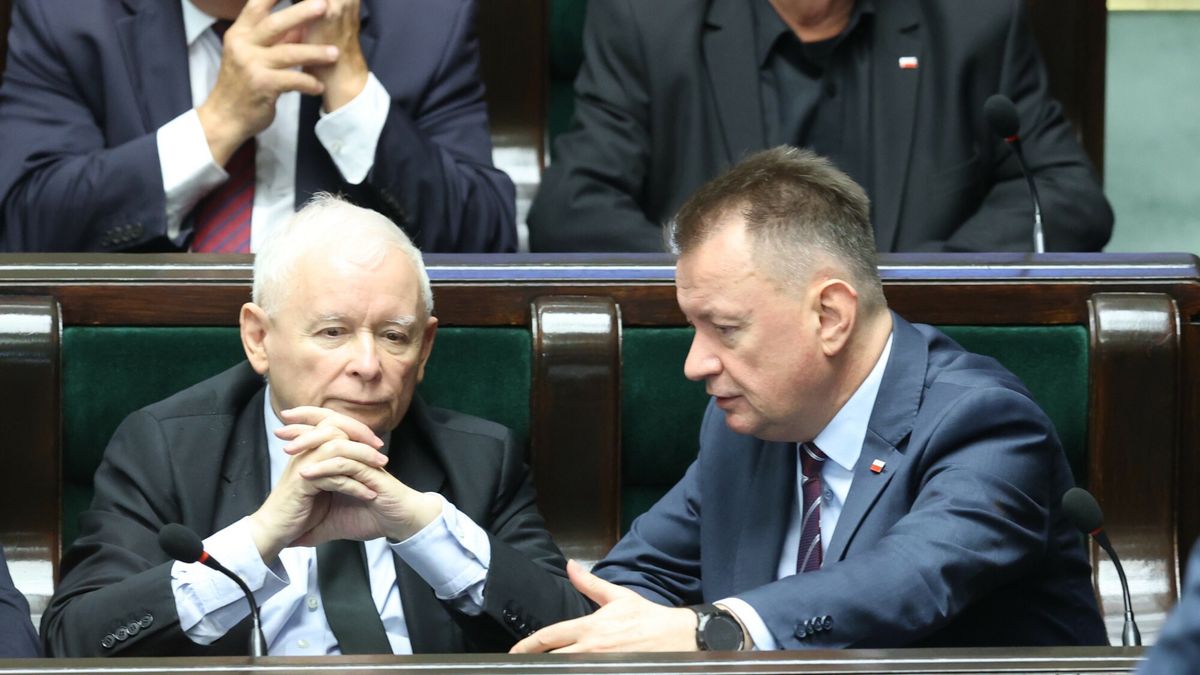 Jarosław Kaczyński i Mariusz Błaszczak