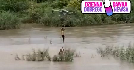 Rolnik dronem uratował dzieci. Nagranie stało się hitem