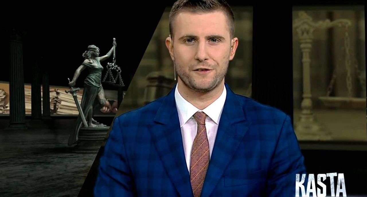 Miłosz Kłeczek - gospodarz programu "Kasta" w TVP Info